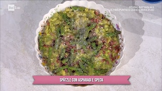 Spätzle con asparagi e speck - RaiPlay