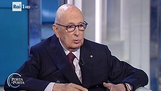 Porta a Porta - Giorgio Napolitano, il Presidente Emerito della Repubblica Italiana - 21/11/2016 - RaiPlay