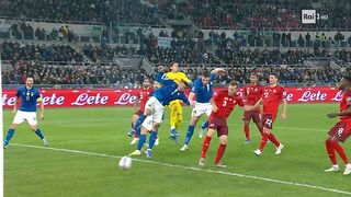 Gol di Di Lorenzo, Italia - Svizzera 1-1 - Qualificazioni Mondiali 2022 - 12 11 2021 - RaiPlay