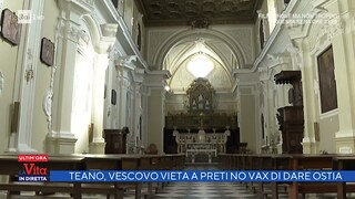 La Vita in diretta. Il Vescovo di Teano ferma i preti No Vax: "Non porgete l'ostia" - RaiPlay
