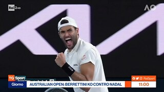 TgSport. Il sogno di Berrettini agli Open d'Australia si spegne in semifinale - RaiPlay