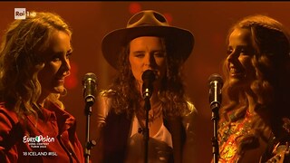 Eurovision Song Contest 2022 - Islanda: Systur cantano "Meo haekkandi sol" - 14/05/2022 - RaiPlay