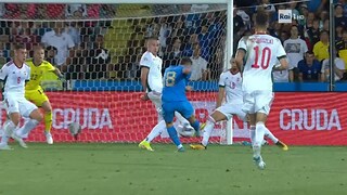 Gol di Barella, Italia - Ungheria 1-0 - 07/06/2022 - RaiPlay