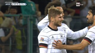 Doppietta di Werner, Germania - Italia 5-0 - 14/06/2022 - RaiPlay