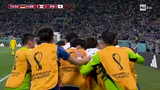 Mondiali di calcio Qatar 2022 - Gol di Ritsu Doan, Germania - Giappone 1-1 - 23 11 2022 - RaiPlay