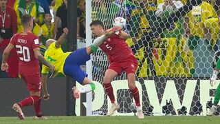 Mondiali di calcio Qatar 2022 - Gol di Richarlison, Brasile - Serbia 2-0 - 24 11 2022 - RaiPlay