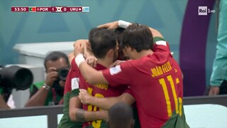 Mondiali di calcio Qatar 2022 - Gol di Bruno Fernandes, Portogallo - Uruguay 1-0 - 28 11 2022 - RaiPlay