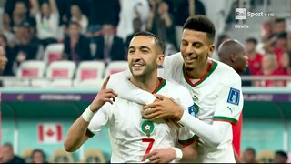 Mondiali di calcio Qatar 2022 - Gol di Ziyech, Canada - Marocco 0-1 - 01 12 2022 - RaiPlay