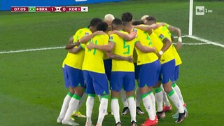 Mondiali di calcio Qatar 2022 - Gol di Vinicius, Brasile - Corea del Sud - 1-0 - 05 12 2022 - RaiPlay