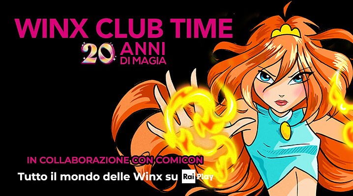 Winx Club Time! 20 anni di magia con le Winx – 8 stagioni e tutti i film e gli speciali su RaiPlay Bambini